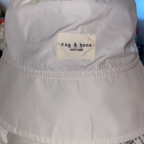 RAG & BONE NWT Addison White Bucket Hat - Size S/M - Picture 5 of 6